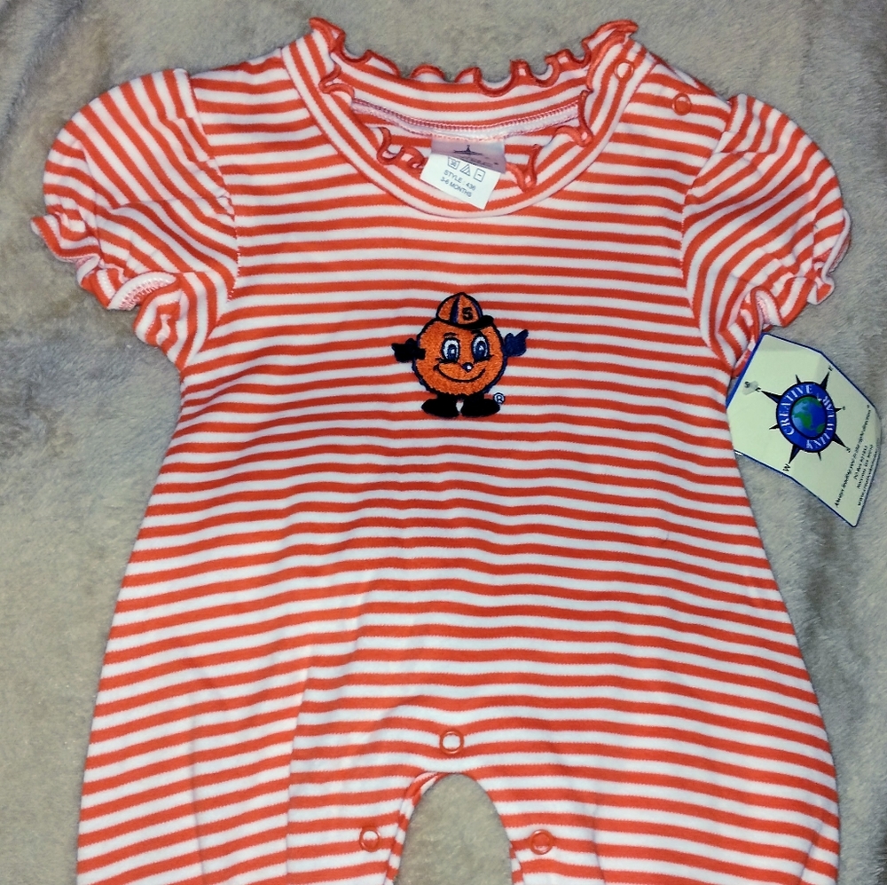 Syracuse University Basketball infant one piece romper. 3-6 months. Otto!